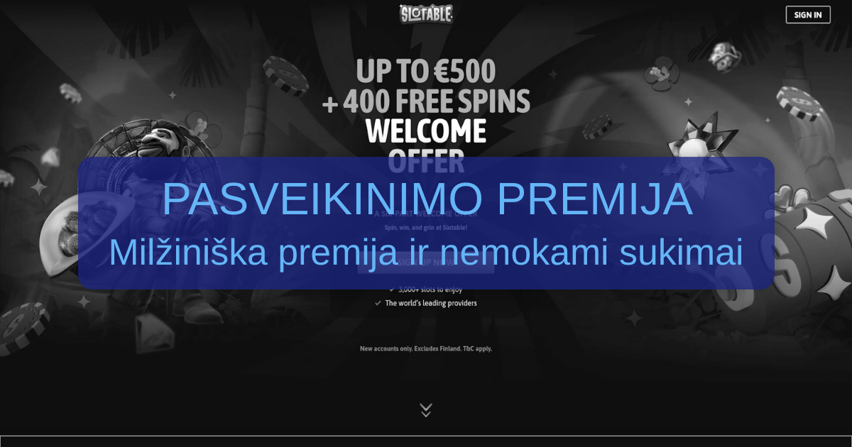 Slotable Casino Lietuva